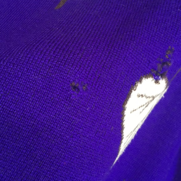 ST. JOHN Separates Falling Leaves Design  Rib Knit Mock Neck Sweater - Picture 12 of 16